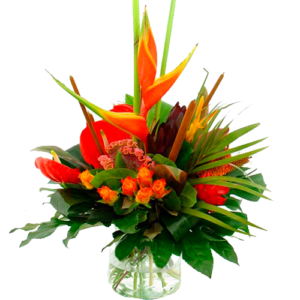 boeket bloemen tropisch