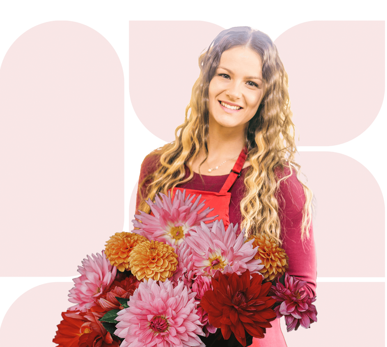 Vrouw heeft bloemen laten bezorgen vandaag