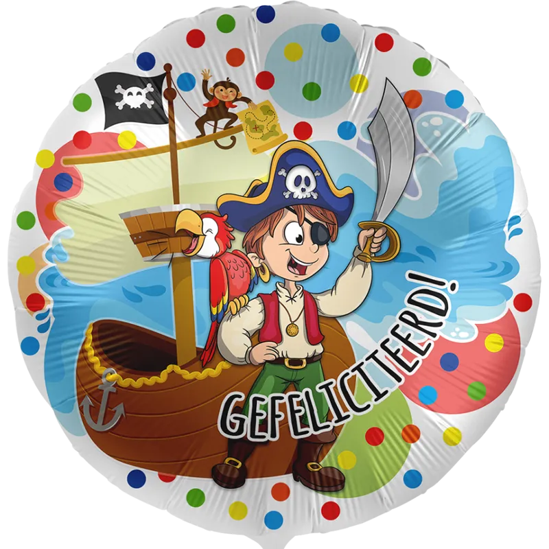 Piratenballon Gefeliciteerd